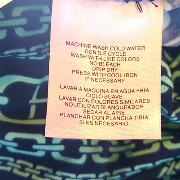 Evan-Capone Dress Women's Sz 8 Navy Blue & Green. - Picture 7 of 8